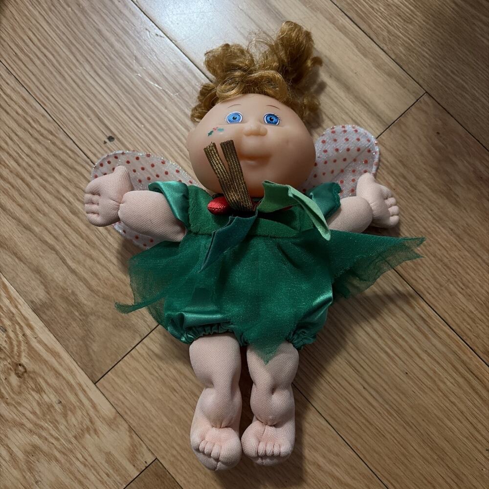 Vintage 1995 Mini Cabbage Patch Kid Collectible Christmas Angel Fairy Doll. Toys